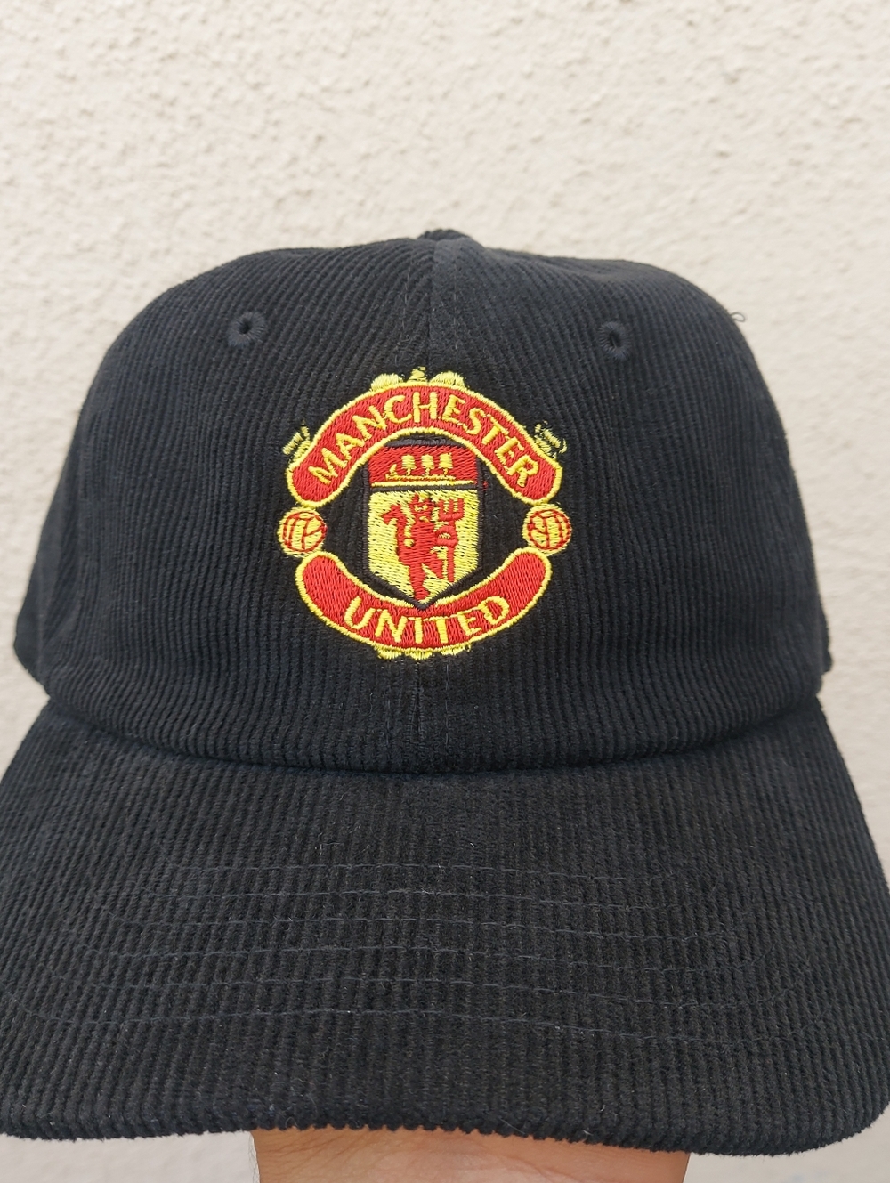 Manchester United Custom Embroidered Dad Cap Corduroy